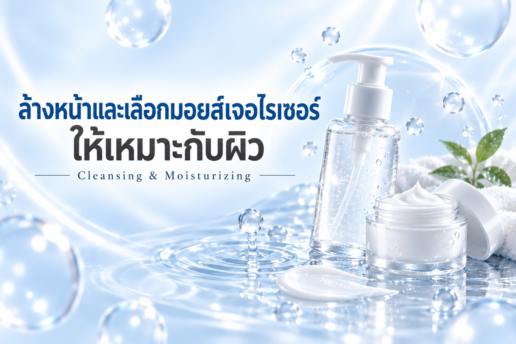 ปกบทความ ล้างหน้าและเลือกมอยส์เจอไรเซอร์ให้เหมาะกับผิว